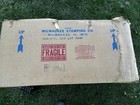 Vintage  handy  Suitcase Folding Picnic Table   Chair Set Milwaukee Stamping Co 