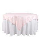 72x72 In Square Accordion Crinkled Taffeta Table Overlay Party Event Decorations