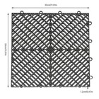 50 Pcs Interlocking Deck Tiles 12    12    0 5 In  Anti-slip For Outdoor Use