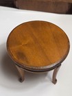 Vintage Dollhouse Miniature Wood Round Table