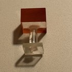 Rare 1940s Miniature Dollhouse Pink Plexiglas Lamp- Likely Twink-l Toy By Mattel