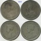 Canada George V Nd   1920   1928   1935 Quarter 25 Cents  Lot Of 4 Silver Coins