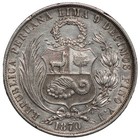 Peru Republic 1870-y j 1 Sol Lima Mint Km  196 3 World Silver Coin