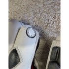 Mapa Sports Vintage Cricket Batting Gloves White Leather Red Black Padded Pair