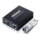 Fiber To Ethernet Media Converter  Gigabit Single Mode Sfp Lc Converter  1000   
