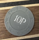 10p Vintage Unidentified Casino Roulette Poker Gaming Chip