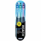 2 Pack Reach Advance Design Medium 3-count Toothbrush  total 6 Toothbrushes 
