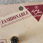Vintage La Chic 3 8  3 Black Buttons