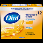 Dial Antibacterial Deodorant Bar Soap  Advanced Clean  Gold  4 Oz  12 Bars