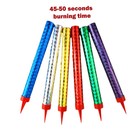 Birthday Candles For Cake Topper  Parties  Weddings  Color Flames  6 Pcs