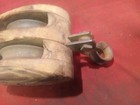 Antique Star Brand  Wood   Iron Rustic Double Pulley Block And Tackle Barn Farm 