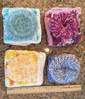 Cotton Dish Cloth Wash Cloth Free Matching Scrubbies Handmade Crocheted Set Of 4