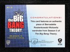2013 The Big Bang Theory Seasons 5 Authentic Wardrobe Melissa Rauch  m13 04an