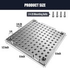 Bzbmgmo 6x6x1 2  Mic 6 Aluminum Fixture   Sacrificial Plate  Mini Pallet  1 4-20