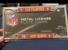 San Francisco 49ers Laser Engraved Embossed Metal License Plate Frame 6x12 Nfl