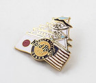 Hard Rock Cafe Pin Osaka 4th Of July 1994 Temple With Japan And Usa Flags