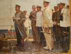 Ukrainian Soviet Ussr Oil Painting Realism Portrait I stalin Military Ship Genre