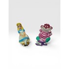 Disney Alice In Wonderland Cheshire Cat Salt   Pepper Shaker Set Le 500 Ceramic