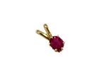 19thc Antique   ct Flawless Ruby 14k Gold Pendant Ancient Rome Judicial Magic Gem