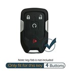 2 Pack Silicone Key Fob Cover Case For 2017-2020 Gmc Acadia Terrain 4 Buttons