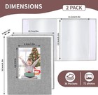 Vivinin 2 Pack Photo Album 4x6  Linen Cover Photo Book  Small Photo Album Book F