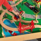 Kid s Wood Play Railway Train Table Set 120 Pc Brio Thomas   Friends Compatible