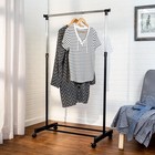 Honey-can-do Adjustable Height Rolling Metal Clothes Rack 30 Lbs  Chrome