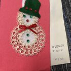 8 Vintage Hand Tatted  Tatting Lace Lacey Snowmen Angels Christmas Ornaments