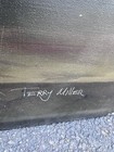 Vintage Original Oil Painting On Canvas Still Life Flowers Signed 48 X 36