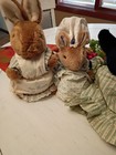 Vintage Lot Of 4 Beatrice Potter Plushes From Eden Toy