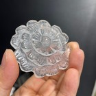 1pc Natural Clear Quartz Carved Rose Flower Skull Crystal Reiki C1602