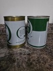 Quaker State Motor Oil  Pair Of 1 Qt Oil Cans Stamped Bottoms 