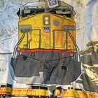Vtg 90s Union Pacific Railroad Big Print T Shirt Xl Train Screen National Usa