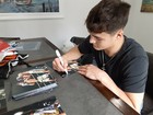 World Middleweight  Champion  Vito Mielnicki Jr  Autographed 8x10 Action Photo  