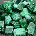 Malachite Tumbled  3 Pcs  Polished Natural Gemstones Healing Crystals And Stones