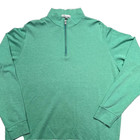 Peter Millar Crown Sport 1 4 Zip Performance Shirt Mens Large Green Stretch Golf