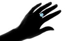 5 00 Cttw Lab Created Tanzanite Oval Cut 925 Sterling Silver Ring Sizes 6-9