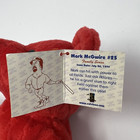 Salvinos Big Bammers Mark Mcgwire  25 Plush Bear 10 Inch Red Mlb Collectible Toy