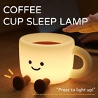 Qanyi Coffee Night Light  Lover Gifts 5 31 X 4 72 X 3 15 Inches  Brown