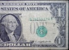 1963 Error  1 Major 3rd Print Shift Nice Vg   Federal Reserve Note Currency   Nr