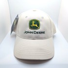 John Deere Baseball Hat  Light Tan  Adjustable Adult Cap Oem Jd