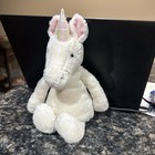 Jellycat Bashful Unicorn Plush Medium Super Soft White Pink Stuffed Animal