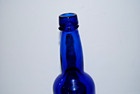 Antique David Nicholson Liquid Bread Cobalt Blue Beer Bottle Anheuser Busch