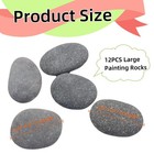 12pcs Large Painting Rocks  3   -4    River Rocks For Painting     Diy Rocks Flat     
