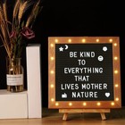 Tuffen Felt Letter Board  led Lights 10x10  Changeable Message Board With Stand