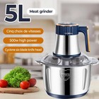 2l 5l Electric Meat Grinder Mincer Mixer Blender Food Chopper Processor Blender