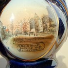 Main St Somerville Nj New Jersey  Souvenir Porcelain Trinket Antique Cobalt