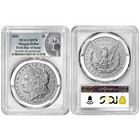 2025  1 Morgan And Peace Silver Dollar 2pc Set Pcgs Ms70 Fdoi Morgan And Peac   