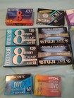 New Mix Lot Of 18 Video8 8mm vhs-c Jvc   Cassette Tapes 3m Maxell Sony dvc