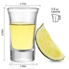 40 Pack Shot Glasses Bulk Set 1 5 Oz Whiskey Shot Glass With Heavy Base  Clea   